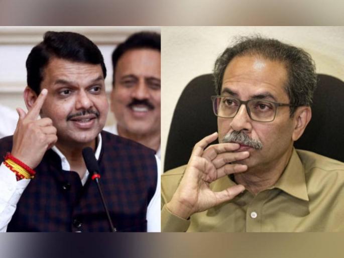 Uddhav Thackeray vs Devendra Fadnavis Kalank remark Jalgaon Protest | 'कलंक'वरून जळगावात रणकंदन; प्रतिमेला काळं फासण्याचे प्रकार Uddhav Thackeray vs Devendra Fadnavis Kalank remark Jalgaon Protest | 'कलंक'वरून जळगावात रणकंदन; प्रतिमेला काळं फासण्याचे प्रकार