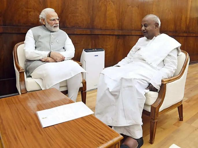 HD Deve Gowda On PM Modi: Leaders of India Alliance are not capable of being Prime Minister; Big claim of former prime minister | इंडिया आघाडीतील नेत्यांमध्ये पंतप्रधान होण्याची क्षमता नाही; माजी पंतप्रधानांचा मोठा दावा... HD Deve Gowda On PM Modi: Leaders of India Alliance are not capable of being Prime Minister; Big claim of former prime minister | इंडिया आघाडीतील नेत्यांमध्ये पंतप्रधान होण्याची क्षमता नाही; माजी पंतप्रधानांचा मोठा दावा...