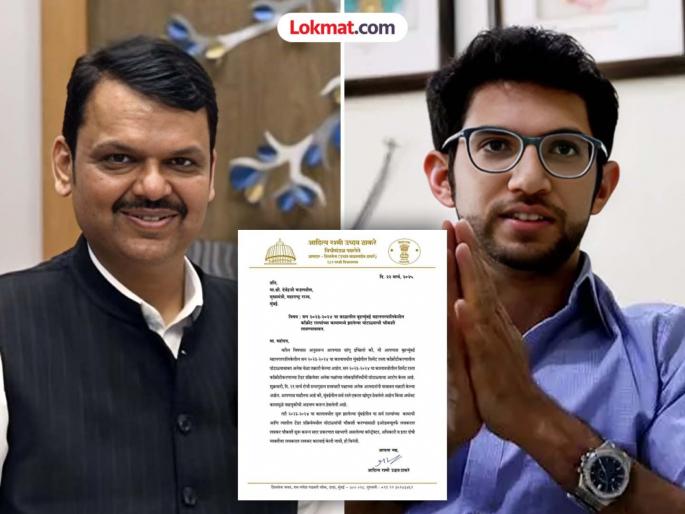 I have complained to you many times take action against the guilty Aditya Thackerays letter to the cm devendra fadnavis | मी आपल्याकडे अनेक वेळा तक्रारी केल्यात, दोषींवर कारवाई करा; आदित्य ठाकरेंचं मुख्यमंत्र्यांना पत्र I have complained to you many times take action against the guilty Aditya Thackerays letter to the cm devendra fadnavis | मी आपल्याकडे अनेक वेळा तक्रारी केल्यात, दोषींवर कारवाई करा; आदित्य ठाकरेंचं मुख्यमंत्र्यांना पत्र