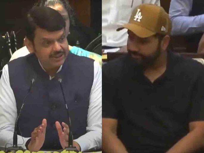 bjp dcm devendra fadnavis said mumbai should have a stadium that can hold 1 lakh people | “मुंबईत १ लाख लोक मावतील एवढे स्टेडियम व्हावे”; फडणवीसांची रोहित शर्मा समोरच मागणी bjp dcm devendra fadnavis said mumbai should have a stadium that can hold 1 lakh people | “मुंबईत १ लाख लोक मावतील एवढे स्टेडियम व्हावे”; फडणवीसांची रोहित शर्मा समोरच मागणी