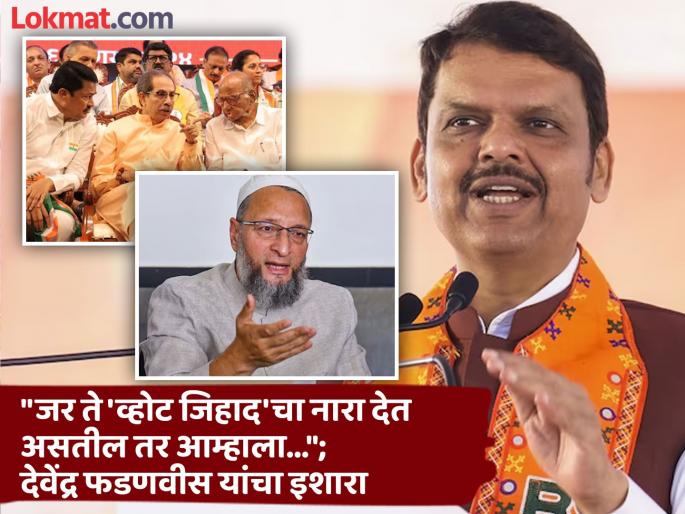 then we will not tolerate this Devendra Fadnavis direct warning to Mahavikas Aghadi along with Owaisi Love Jihad razakar | ...तर आम्ही हे सहन करणार नाही; देवेंद्र फडणवीस यांचा ओवेसींसह महाविकास आघाडीलाही थेट इशारा then we will not tolerate this Devendra Fadnavis direct warning to Mahavikas Aghadi along with Owaisi Love Jihad razakar | ...तर आम्ही हे सहन करणार नाही; देवेंद्र फडणवीस यांचा ओवेसींसह महाविकास आघाडीलाही थेट इशारा