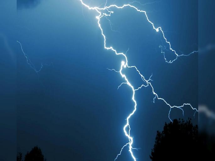Lightning strikes Two killed in two months; Nine animals also died | विजा लागल्या कोसळू; दोन महिन्यांत दोघे ठार; नऊ जनावरेही मृत Lightning strikes Two killed in two months; Nine animals also died | विजा लागल्या कोसळू; दोन महिन्यांत दोघे ठार; नऊ जनावरेही मृत