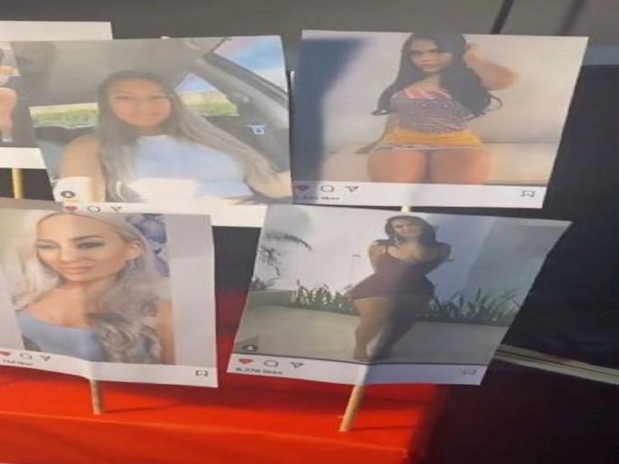 Valentine day wife gifts husband women photos he liked on instagram | बोंबला! नवऱ्यानं ज्या महिलांच्या फोटोला लाईक केलं होतं; त्याची प्रिंट काढली अन् दिलं व्हॅलेंनटाईन गिफ्ट