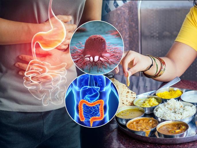 According to harvard 6 food may increase colon cancer risk know symptoms risk factors and prevention tips | Colon Cancer Symptoms : कॅन्सरचं कारण ठरतात रोजच्या खाण्यातले ६ पदार्थ; आतडे खराब होण्याआधी तब्येत सांभाळा