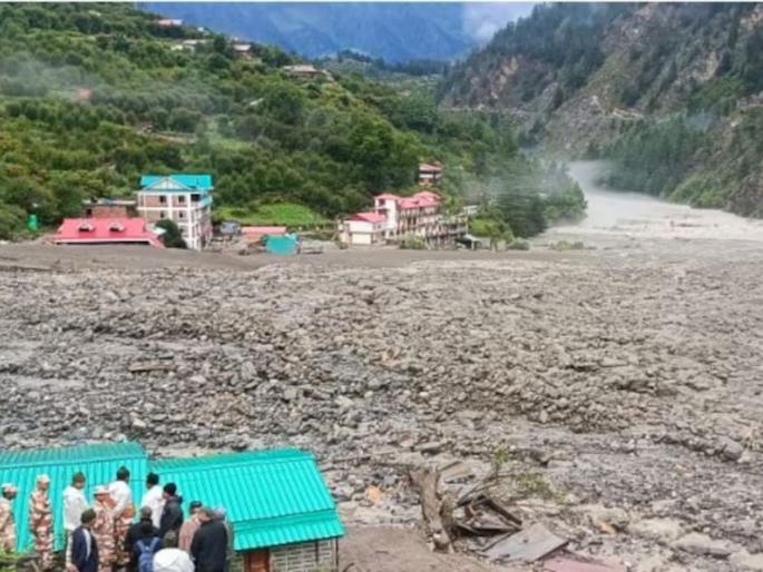 uttarkashi uttarakhand dharali village cloud burst damages mukhba | "घरं गाडली गेली, फक्त छप्पर बाहेर; आम्ही शिट्ट्या वाजवत होतो जेणेकरून लोकांना पळता येईल"