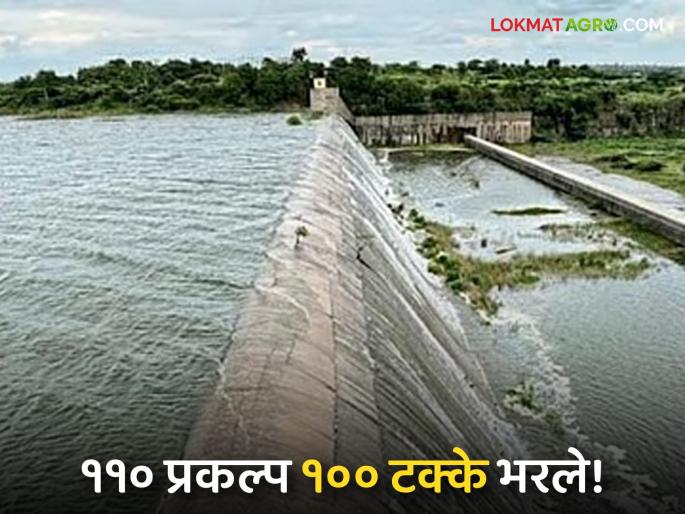 110 projects in this drought-hit district completed 100 percent; Read in detail | दुष्काळग्रस्त म्हणून ओळख असलेल्या 'या' जिल्ह्यातील ११० प्रकल्प १०० टक्के भरले; वाचा सविस्तर