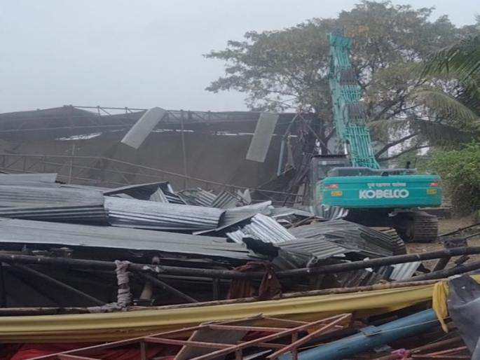 Municipal Corporation hammer on unauthorized building in Vadgaon Khurd, Dhairi | PMC: वडगाव खुर्द ,धायरीतील अनधिकृत इमारतीवर महापालिकेचा हातोडा Municipal Corporation hammer on unauthorized building in Vadgaon Khurd, Dhairi | PMC: वडगाव खुर्द ,धायरीतील अनधिकृत इमारतीवर महापालिकेचा हातोडा