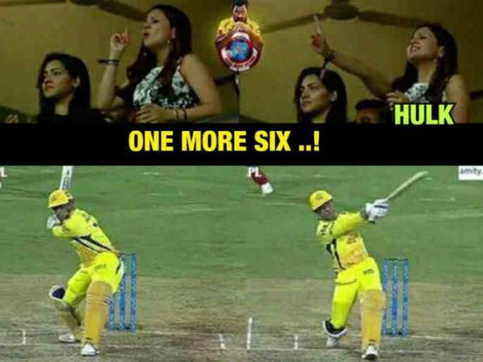 IPL 2018 : dhoni sixes made sakshi happy disappointed anushka | नवरा असावा तर असा... साक्षी म्हणाली एक सिक्स और, धोनीने धाडला चेंडू सीमापार!