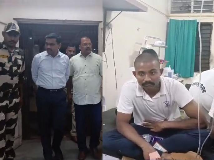 200 trainees police food poisoned in Dhule; As soon as we go to the ground wometing after dinner, rust to hospital | धुळ्यात २०० प्रशिक्षणार्थी पोलिसांना विषबाधा; सायंकाळी जेवणानंतर मैदानावर जाताच... 200 trainees police food poisoned in Dhule; As soon as we go to the ground wometing after dinner, rust to hospital | धुळ्यात २०० प्रशिक्षणार्थी पोलिसांना विषबाधा; सायंकाळी जेवणानंतर मैदानावर जाताच...