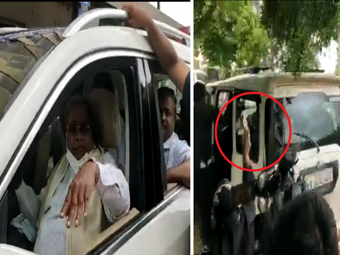 Karnataka: Woman thrown back Compensation money which was given by former CM Siddaramaih | Karnataka: 'पैसे नको न्याय द्या', माजी मुख्यमंत्र्यांच्या गाडीवर महिलेने फेकले 2 लाख रुपये Karnataka: Woman thrown back Compensation money which was given by former CM Siddaramaih | Karnataka: 'पैसे नको न्याय द्या', माजी मुख्यमंत्र्यांच्या गाडीवर महिलेने फेकले 2 लाख रुपये