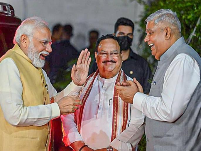 Jagdeep Dhankhad the new Vice President; Another win for NDA after the presidency | जगदीप धनखड नवे उपराष्ट्रपती; राष्ट्रपतिपदानंतर एनडीएचा आणखी एक विजय