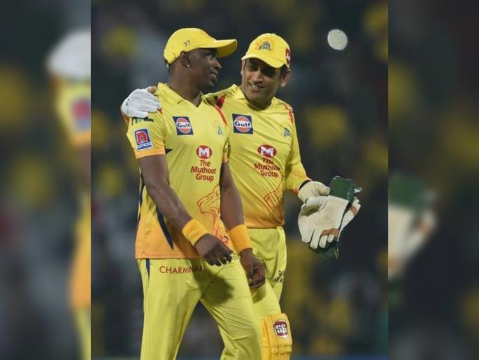 Video: Dwayne Bravo shares glimpse of new song on MS Dhoni svg | Video : DJ ब्राव्होनं तयार केलं महेंद्रसिंग धोनीवर खास गाण; पाहा झलक