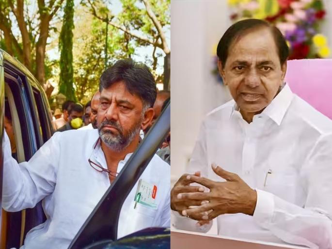 Our candidates are being contacted...; Karnatak Congress leader DK Shivakumar left for Telangana before Election Result 2023 | आमच्या उमेदवारांशी संपर्क केला जातोय...; काँग्रेसचे संकटमोचक डीके शिवकुमार तेलंगणाला निघाले Our candidates are being contacted...; Karnatak Congress leader DK Shivakumar left for Telangana before Election Result 2023 | आमच्या उमेदवारांशी संपर्क केला जातोय...; काँग्रेसचे संकटमोचक डीके शिवकुमार तेलंगणाला निघाले