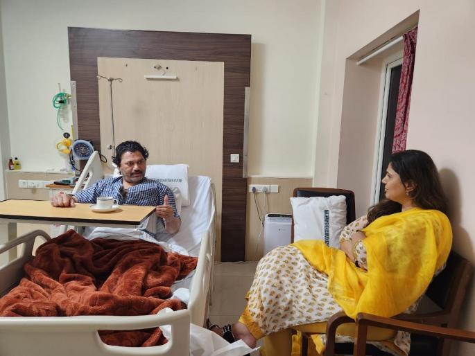 Dhananjay Munde Pankaja Munde | Bjp leader Pankaja Munde met Dhananjay Munde in Breach Candy Hospital | भावासाठी लाडकी बहिण धावली; रुग्णालयात जाऊन पंकजा मुंडेंनी घेतली धनंजय मुंडेंची भेट Dhananjay Munde Pankaja Munde | Bjp leader Pankaja Munde met Dhananjay Munde in Breach Candy Hospital | भावासाठी लाडकी बहिण धावली; रुग्णालयात जाऊन पंकजा मुंडेंनी घेतली धनंजय मुंडेंची भेट