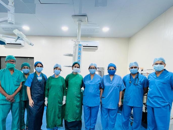 Amravati: A 2 kg fibroid was removed from the uterus of a 48-year-old woman, Dr. Surgery performed by Rajendra Gode Medical College was successful | Amravati: ४८ वर्षीय महिलेच्या गर्भाशयातून काढला २ किलोचा फाइब्रॉएड, डॉ. राजेंद्र गोडे वैद्यकीय महाविद्यालयाने केली शस्त्रक्रिया यशस्वी Amravati: A 2 kg fibroid was removed from the uterus of a 48-year-old woman, Dr. Surgery performed by Rajendra Gode Medical College was successful | Amravati: ४८ वर्षीय महिलेच्या गर्भाशयातून काढला २ किलोचा फाइब्रॉएड, डॉ. राजेंद्र गोडे वैद्यकीय महाविद्यालयाने केली शस्त्रक्रिया यशस्वी