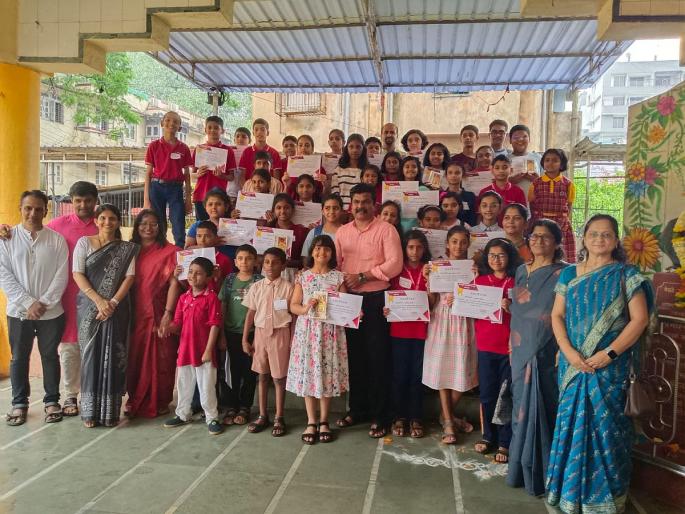 Dombivali: Efforts to link mother tongue to welfare through child reading competition, an initiative of Anubhuti Bal Vachak Kattya | Dombivali: बालवाचन स्पर्धेच्या माध्यमातून कल्याणात मातृभाषेशी नाळ जोडण्याचे प्रयत्न, अनुभूती बाल वाचक कट्ट्याचा पुढाकार Dombivali: Efforts to link mother tongue to welfare through child reading competition, an initiative of Anubhuti Bal Vachak Kattya | Dombivali: बालवाचन स्पर्धेच्या माध्यमातून कल्याणात मातृभाषेशी नाळ जोडण्याचे प्रयत्न, अनुभूती बाल वाचक कट्ट्याचा पुढाकार