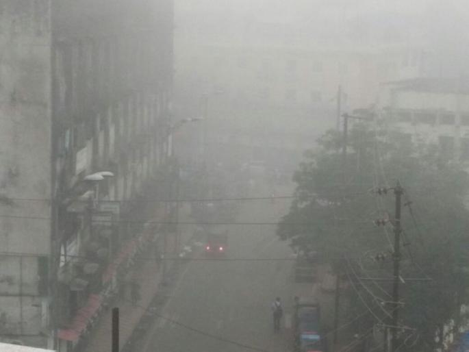 Due to high fog, central railway delayed | दाट धुक्यामुळे मध्य रेल्वेचा वेग मंदावला, वाहतूक 15 मिनिटं उशिरानं Due to high fog, central railway delayed | दाट धुक्यामुळे मध्य रेल्वेचा वेग मंदावला, वाहतूक 15 मिनिटं उशिरानं