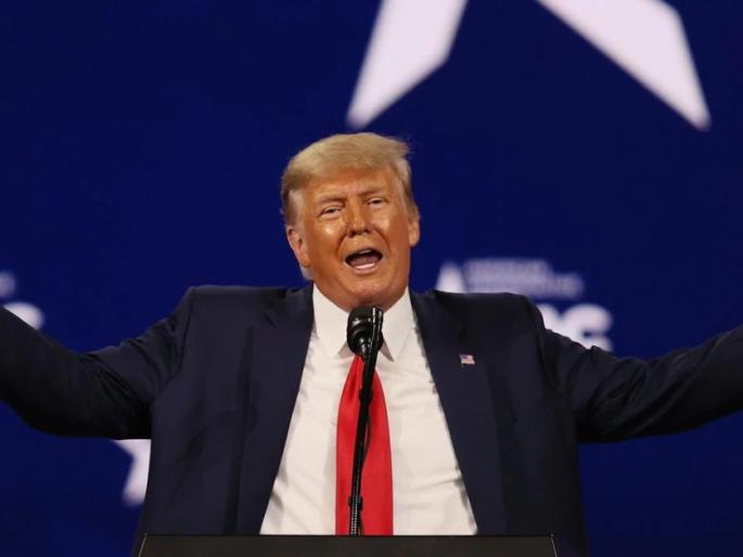 donald trump criticized joe biden over america first | नवीन पक्ष स्थापन करण्यावरील चर्चांना डोनाल्ड ट्रम्प यांचे थेट उत्तर; म्हणाले... donald trump criticized joe biden over america first | नवीन पक्ष स्थापन करण्यावरील चर्चांना डोनाल्ड ट्रम्प यांचे थेट उत्तर; म्हणाले...