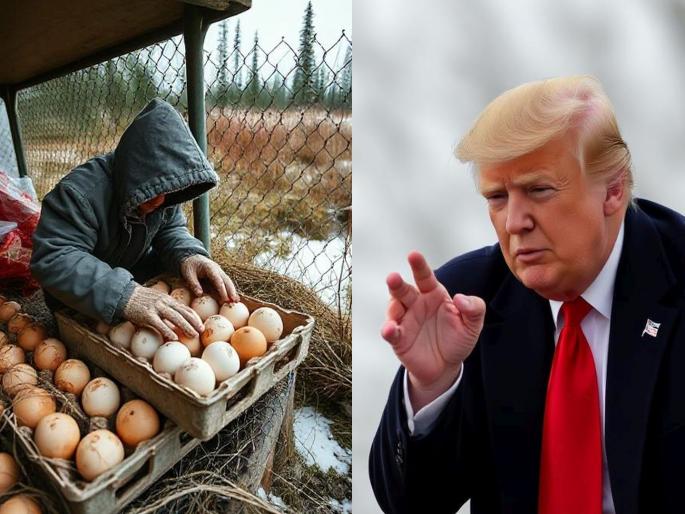 Donald Trump's tariff war will plunge people into 'inflation'; Egg smuggling in America has increased more than drugs, see what the rate is... | ट्रम्प यांचे टेरिफ वॉर लोकांना 'महागाई'त बुडविणार; अमेरिकेत अंड्यांची तस्करी ड्रग्सपेक्षाही वाढली, पहा किती आहे दर... Donald Trump's tariff war will plunge people into 'inflation'; Egg smuggling in America has increased more than drugs, see what the rate is... | ट्रम्प यांचे टेरिफ वॉर लोकांना 'महागाई'त बुडविणार; अमेरिकेत अंड्यांची तस्करी ड्रग्सपेक्षाही वाढली, पहा किती आहे दर...