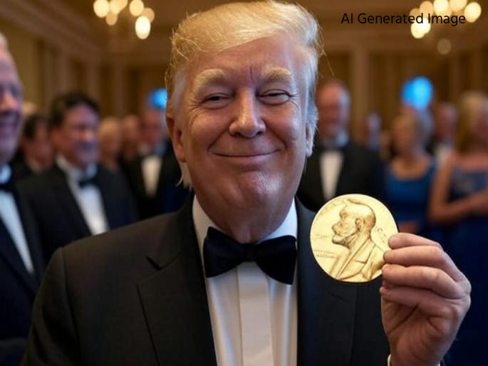 Donald Trump wants Nobel Prize, but half of America is unhappy! Survey reveals shocking revelation | डोनाल्ड ट्रम्प यांना नोबेल पुरस्कार हवा, पण अर्धी अमेरिकाच नाखूश! सर्वेक्षणात झाला धक्कादायक खुलासा 
