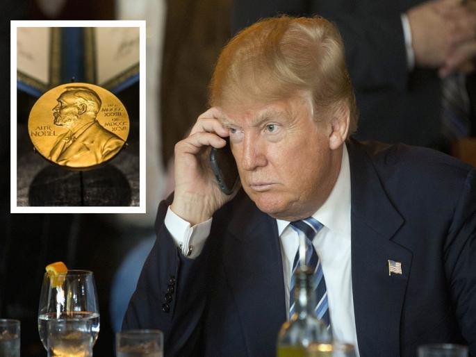 Hurry up...! Give Nobel or we will impose huge tariffs...; Donald Trump threatens Norway's Finance Minister | उतावीळ...! नोबेल द्या नाहीतर प्रचंड टेरिफ लावू...; ट्रम्प यांची नॉर्वेच्या अर्थमंत्र्यांना धमकी