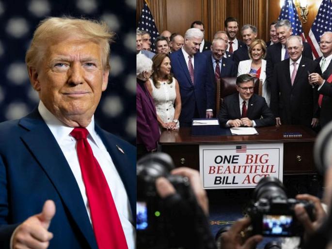 America Donald Trump big victory One Big Beautiful Bill passed in the US Parliament | One Big Beautiful Bill Passed : डोनाल्ड ट्रम्प यांचा मोठा विजय, अमेरिकेच्या संसदेत 'वन बिग ब्यूटीफुल बिल' मंजूर; नेमकं काय आहे यात?