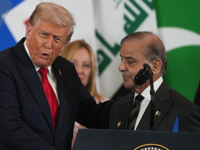 Donald Trump's sensational claim; "If I hadn't intervened, the Pakistani Prime Minister would have been killed!" | "मी हस्तक्षेप केला नसता, तर पाकिस्तानी पंतप्रधानांचा जीव गेला असता!"; डोनाल्ड ट्रम्प यांचा खळबळजनक दावा Donald Trump's sensational claim; "If I hadn't intervened, the Pakistani Prime Minister would have been killed!" | "मी हस्तक्षेप केला नसता, तर पाकिस्तानी पंतप्रधानांचा जीव गेला असता!"; डोनाल्ड ट्रम्प यांचा खळबळजनक दावा