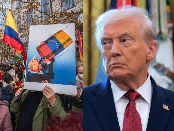 Donald Trump Venezuela Oil Plan: US to pull 50 million barrels of crude oil from Venezuela; Meetings to be held on Friday...; Donald Trump announces | अमेरिका व्हेनेझुएलातून ५ कोटी बॅरल कच्चे तेल खेचून घेणार; शुक्रवारी बैठका...; डोनाल्ड ट्रम्प यांची घोषणा Donald Trump Venezuela Oil Plan: US to pull 50 million barrels of crude oil from Venezuela; Meetings to be held on Friday...; Donald Trump announces | अमेरिका व्हेनेझुएलातून ५ कोटी बॅरल कच्चे तेल खेचून घेणार; शुक्रवारी बैठका...; डोनाल्ड ट्रम्प यांची घोषणा