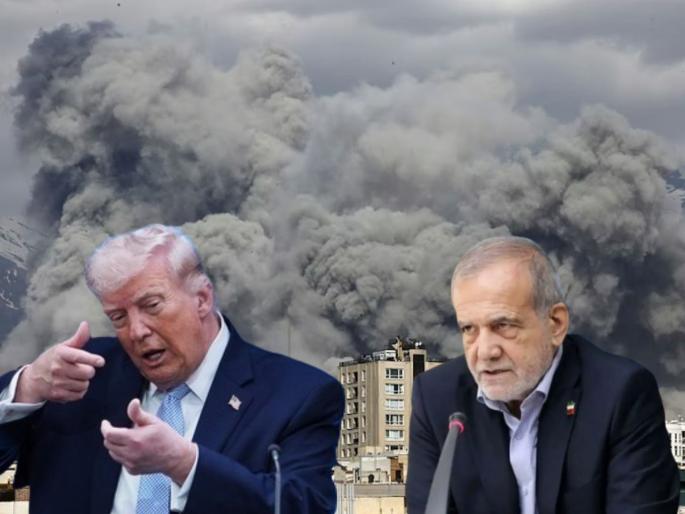 Donald Trump again uses language of destruction; said, "If the talks are not successful, we will launch the biggest attack ever" | डोनाल्ड ट्रम्प यांच्या तोंडी पुन्हा विध्वंसाची भाषा; म्हणाले, "चर्चा यशस्वी झाली नाही, तर आतापर्यंतचा सर्वात मोठा हल्ला करू" Donald Trump again uses language of destruction; said, "If the talks are not successful, we will launch the biggest attack ever" | डोनाल्ड ट्रम्प यांच्या तोंडी पुन्हा विध्वंसाची भाषा; म्हणाले, "चर्चा यशस्वी झाली नाही, तर आतापर्यंतचा सर्वात मोठा हल्ला करू"