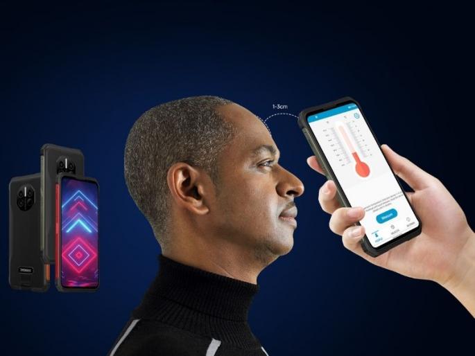 DOOGEE V10 Dual 5G rugged smartphone with inbuilt infrared thermometer 8500mAh battery | आता टेम्परेचर गनचे देखील काम करणार स्मार्टफोन! 8500mAh बॅटरी आणि बिल्टइन थर्मामीटरसह आला हा स्मार्टफोन  DOOGEE V10 Dual 5G rugged smartphone with inbuilt infrared thermometer 8500mAh battery | आता टेम्परेचर गनचे देखील काम करणार स्मार्टफोन! 8500mAh बॅटरी आणि बिल्टइन थर्मामीटरसह आला हा स्मार्टफोन