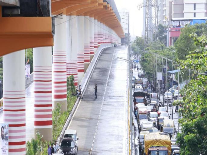 Double decker flyover in Mira Bhayander built by MMRDA inaugurated by DCM Eknath Shinde | डबलडेकर उड्डाणपुलामुळे मीरा-भाईंदरचा प्रवास सुसाट; शहरातील वाहतूककोंडी सुटण्यास होणार मदत Double decker flyover in Mira Bhayander built by MMRDA inaugurated by DCM Eknath Shinde | डबलडेकर उड्डाणपुलामुळे मीरा-भाईंदरचा प्रवास सुसाट; शहरातील वाहतूककोंडी सुटण्यास होणार मदत