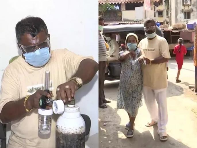 Mumbai pascal saldanha whose wife sold her jewellery for helping people news | सलाम! पत्नीच्या आग्रहास्तव तिचे दागिने विकून मोफत ऑक्सिजन मोफत वाटतोय 'हा' देवमाणूस Mumbai pascal saldanha whose wife sold her jewellery for helping people news | सलाम! पत्नीच्या आग्रहास्तव तिचे दागिने विकून मोफत ऑक्सिजन मोफत वाटतोय 'हा' देवमाणूस