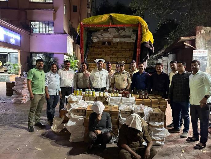 The stocks of Punjab and Arunachal Pradesh manufactured liquor run in Gujarat were seized in Thane | गुजरातमध्ये चाललेला पंजाब आणि अरुणाचल प्रदेश निर्मिती मद्याचा साठा पकडला ठाण्यात The stocks of Punjab and Arunachal Pradesh manufactured liquor run in Gujarat were seized in Thane | गुजरातमध्ये चाललेला पंजाब आणि अरुणाचल प्रदेश निर्मिती मद्याचा साठा पकडला ठाण्यात