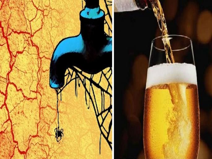 Record of beer production in drought affected marathwada | दुष्काळवाड्यात बिअरविक्रीचा विक्रम Record of beer production in drought affected marathwada | दुष्काळवाड्यात बिअरविक्रीचा विक्रम