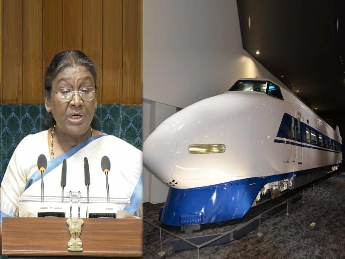 president droupadi murmu told that now bullet train expansion likely in all over country soon | संपूर्ण देशात धावणार बुलेट ट्रेन, राष्ट्रपती द्रौपदी मुर्मू यांची माहिती, कशी असेल योजना? president droupadi murmu told that now bullet train expansion likely in all over country soon | संपूर्ण देशात धावणार बुलेट ट्रेन, राष्ट्रपती द्रौपदी मुर्मू यांची माहिती, कशी असेल योजना?