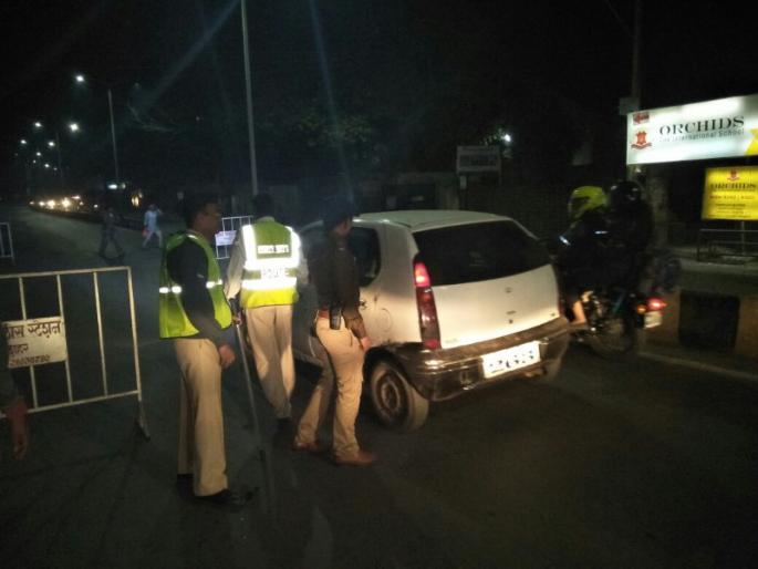 Thane traffic police cracked down on 77 drunk drivers in one night | ठाणे वाहतूक पोलिसांनी एकाच रात्रीत केली ७७ मद्यपी चालकांवर कारवाई Thane traffic police cracked down on 77 drunk drivers in one night | ठाणे वाहतूक पोलिसांनी एकाच रात्रीत केली ७७ मद्यपी चालकांवर कारवाई
