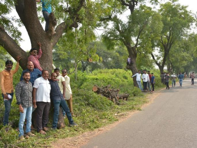 The Chipko movement saved hundreds of trees on the Akola-Barshitakali route | ‘चिपको-आंदोलन’मुळे वाचले अकोला-बार्शीटाकळी मार्गावरील शेकडो वृक्ष The Chipko movement saved hundreds of trees on the Akola-Barshitakali route | ‘चिपको-आंदोलन’मुळे वाचले अकोला-बार्शीटाकळी मार्गावरील शेकडो वृक्ष