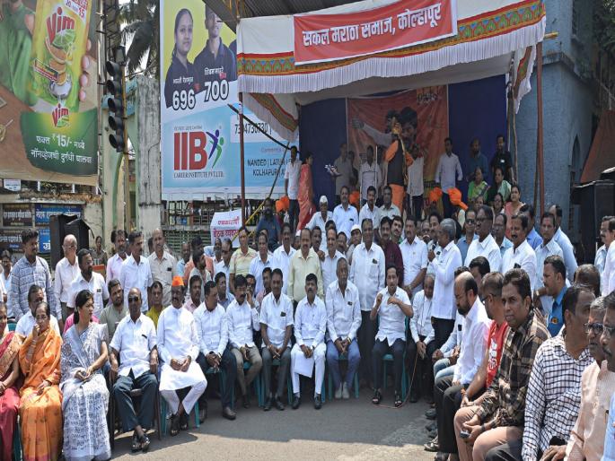 Why wasn Chandrakant patil sent to discuss with Jarange Patil?, Maratha protesters asked BJP office bearers | जरांगेंशी चर्चा करायला चंद्रकांतदादांना का पाठवलं नाही?, मराठा आंदोलकांचा भाजप पदाधिकाऱ्यांना सवाल Why wasn Chandrakant patil sent to discuss with Jarange Patil?, Maratha protesters asked BJP office bearers | जरांगेंशी चर्चा करायला चंद्रकांतदादांना का पाठवलं नाही?, मराठा आंदोलकांचा भाजप पदाधिकाऱ्यांना सवाल