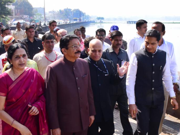 Governor of Kolhapur, 12 minutes before the scheduled time | राज्यपाल कोल्हापूर दौऱ्यावर, नियोजित वेळेपेक्षा बारा मिनिटे आधीच रंकाळा भेट Governor of Kolhapur, 12 minutes before the scheduled time | राज्यपाल कोल्हापूर दौऱ्यावर, नियोजित वेळेपेक्षा बारा मिनिटे आधीच रंकाळा भेट