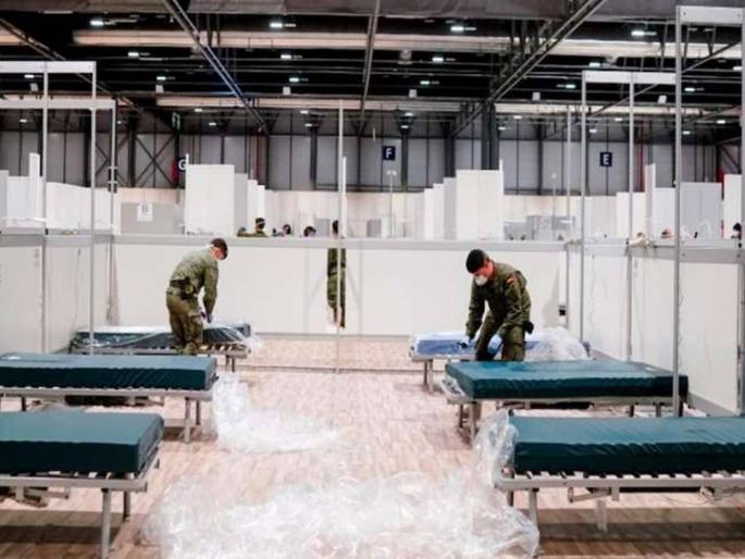  Coronavirus: England builds 4,000 beds hospital in ten days | Coronavirus : इंग्लंडने दहा दिवसांतच उभारले ४ हजार बेडचे रुग्णालय