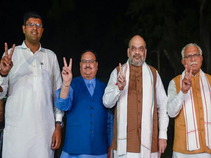 Lok Sabha Election 2024: Haryana CM Khattar & Cabinet may resign today after break alliance with JJP | लोकसभेची जागा मागणाऱ्या मित्रपक्षाला भाजपा दूर करणार; हरियाणात सरकार बदलणार? Lok Sabha Election 2024: Haryana CM Khattar & Cabinet may resign today after break alliance with JJP | लोकसभेची जागा मागणाऱ्या मित्रपक्षाला भाजपा दूर करणार; हरियाणात सरकार बदलणार?