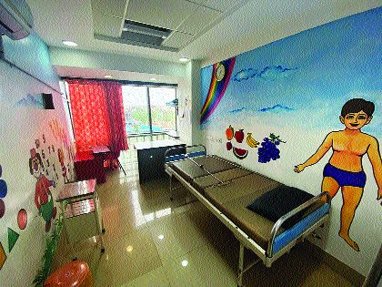 The first hospital in the state for coronary disability in Navi Mumbai | कोरोनाबाधित दिव्यांगांकरिता नवी मुंबईत राज्यातील पहिले रुग्णालय The first hospital in the state for coronary disability in Navi Mumbai | कोरोनाबाधित दिव्यांगांकरिता नवी मुंबईत राज्यातील पहिले रुग्णालय