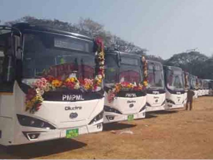On the PMP's 25 AC-E-Bus on Route: Relieving the passengers on the concerned route | पीएमपीच्या २५ वातानुकूलित ई-बस मार्गावर : संबंधित मार्गावरील प्रवाशांना मिळाला दिलासा 
