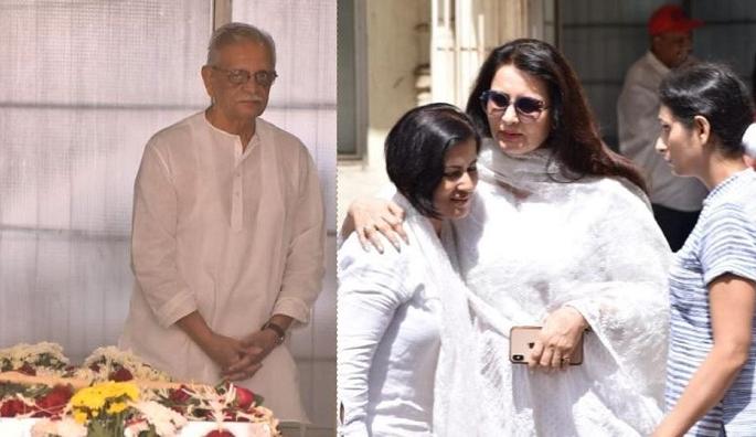 mohammed zahur khayyam hashmi funeral stars bid final farewell | Khayyam Funeral: खय्याम यांच्या अंत्यदर्शनासाठी पोहोचले सेलिब्रिटी mohammed zahur khayyam hashmi funeral stars bid final farewell | Khayyam Funeral: खय्याम यांच्या अंत्यदर्शनासाठी पोहोचले सेलिब्रिटी