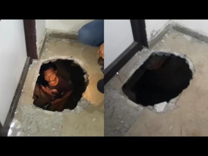 Trying to enter the bullion shop in up tunnel came out in the adjacent shop traders sitting on Dharna | ज्वेलरी शॉपमध्ये घुसण्यासाठी बनवलेला भुयार भलतीकडे निघाला आणि... Trying to enter the bullion shop in up tunnel came out in the adjacent shop traders sitting on Dharna | ज्वेलरी शॉपमध्ये घुसण्यासाठी बनवलेला भुयार भलतीकडे निघाला आणि...