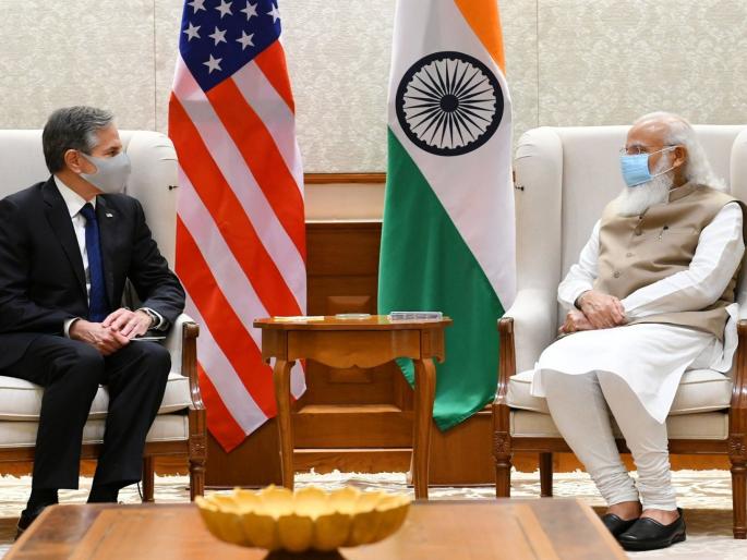 US Antony blinken announce an additional $25 million for Corona Vaccination in India; meet Narendra modi | Corona Vaccination: कोरोना लसीकरणासाठी अमेरिकेकडून 2.5 कोटी डॉलरची मदत जाहीर; ब्लिंकननी घेतली मोदींची भेट US Antony blinken announce an additional $25 million for Corona Vaccination in India; meet Narendra modi | Corona Vaccination: कोरोना लसीकरणासाठी अमेरिकेकडून 2.5 कोटी डॉलरची मदत जाहीर; ब्लिंकननी घेतली मोदींची भेट