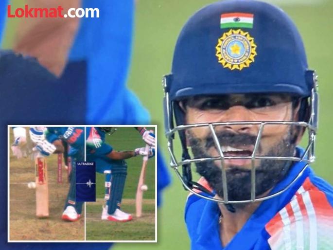IND vs ENG 2nd ODI Adil Rashid Take Big Wicket Of Virat Kohli Star Indian Batter Reaction After Watching A Spike On The Big Screen Goes Viral | किंग विरुद्ध आदिल रशीदचा 'चौकार'; बिग स्क्रीनकडे बघत कोहलीने तोंड केले 'वाकडे'