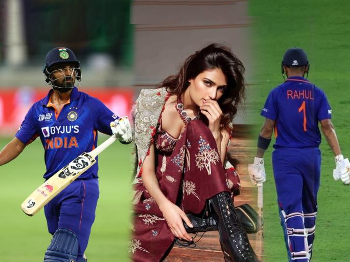 Ind vs Pak Asia Cup 2022 K. L. Rahul out on first ball Athiya Shetty trolled | Asia Cup 2022 : केएल राहुल पहिल्याच बॉलवर आऊट झालेला पाहून चाहते निराश, GF अथिया शेट्टीवर काढला राग...!! Ind vs Pak Asia Cup 2022 K. L. Rahul out on first ball Athiya Shetty trolled | Asia Cup 2022 : केएल राहुल पहिल्याच बॉलवर आऊट झालेला पाहून चाहते निराश, GF अथिया शेट्टीवर काढला राग...!!