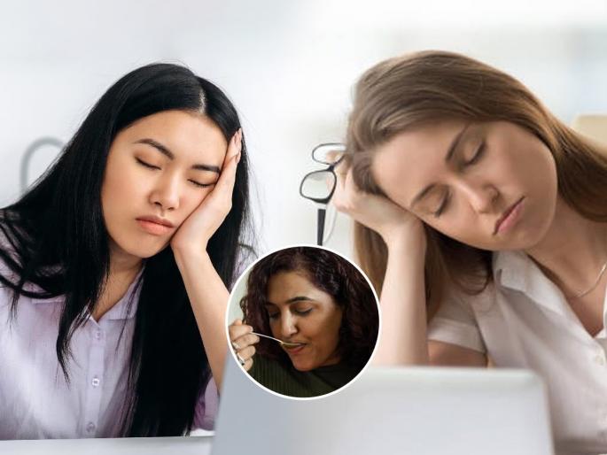 eat these 2 foods in lunch to stay energetic eat 2 foods in lunch to avoid post lunch afternoon slump rujuta diwekar two foods that help with the afternoon slump foods to prevent post lunch sleepiness | ऑफिसमध्ये दुपारच्या जेवणानंतरची झोप आवरत नाही ? टिफिनमध्ये न्या २ पदार्थ - झोप अजिबातच येणार नाही...
