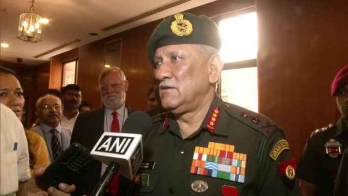 we have to be always prepared Says Army Chief Bipin Rawat, warning to Pakistan | LOC वर कोणतीही हालचाल खपवून घेणार नाही; भारतीय लष्कराचा पाकला सज्जड दम we have to be always prepared Says Army Chief Bipin Rawat, warning to Pakistan | LOC वर कोणतीही हालचाल खपवून घेणार नाही; भारतीय लष्कराचा पाकला सज्जड दम